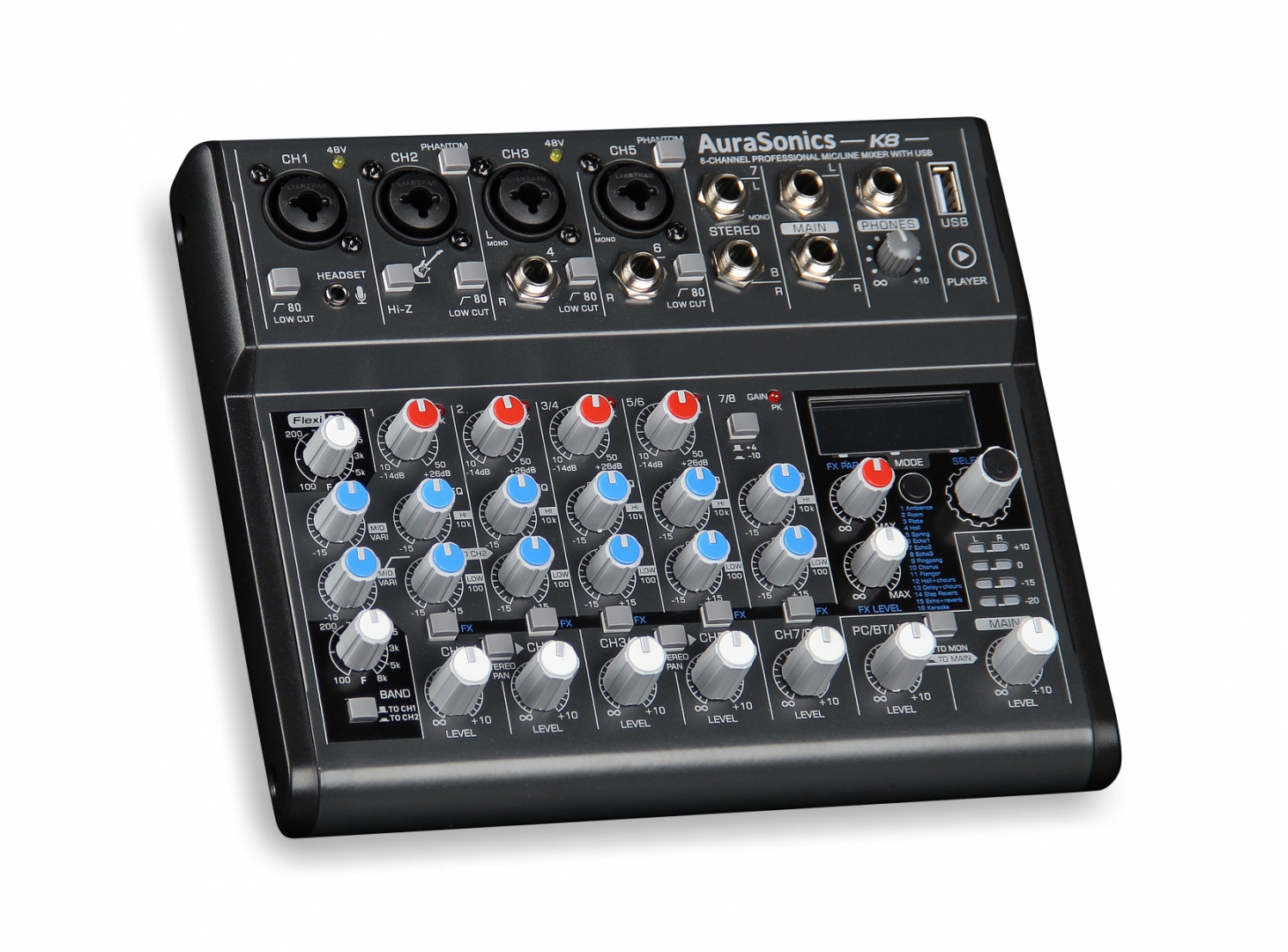 AuraSonics K8 компактный микшерный пульт в Уренгое