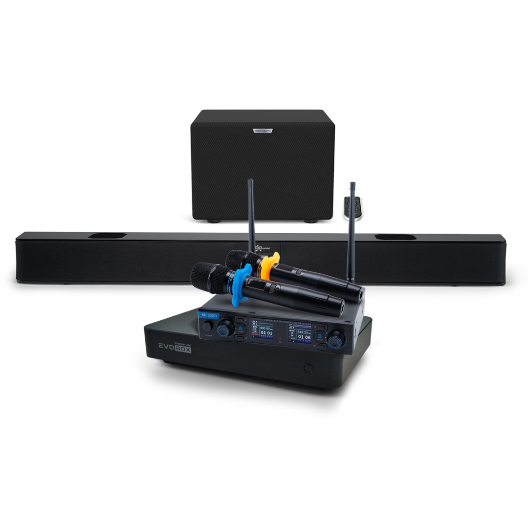 Hi-End караоке-система EVOBOX Premium + EvoSoundBar (саундбар с караоке) в Уренгое