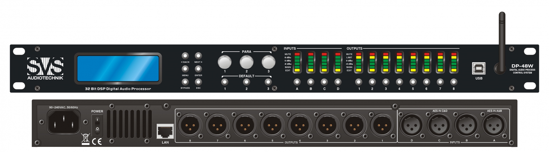 SVS Audiotechnik DP-48W Цифровой процессор: 4 входа 8 выходов в Уренгое
