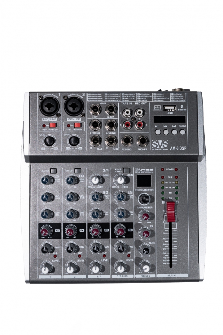 SVS Audiotechnik mixers AM-6 DSP Микшерный пульт аналоговый, 6-канальный SVS Audiotechnik mixers в Уренгое